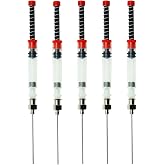 Asvine 5 Pack Fountain Pen Ink Syringe Filler, Spring Converter with Removable Blunt Needle Tip