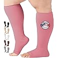 Mojo Compression Socks, Open-Toe 20-30mmHg, for Lymphatic Issues, 1 Pair