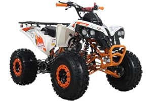 X-PRO Storm 125 125cc ATV Quad Adults ATV 4 Wheelers Youth 4 wheeler ATVs Big Boys ATVs Quads (Orange)