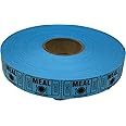 The Ticket Gurus-roll of 2000 Blue Meal Tickets Single Roll Consecutively Numbered Raffle Tickets