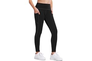Ewedoos Girl's Athletic Leggings with Pockets Kids Yoga Pants Leggings for Girls Active Running Dance Tights