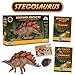 Discover with Dr. Cool Stegosaurus Action Figure - Includes Real Dinosaur Bone Fossil!