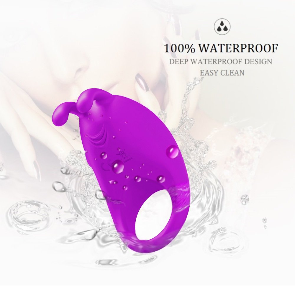 Anello Fallico Vibrante Cock ring, James Love pene anello Vibratore Stimolatore del Clitoride con 7 modi di vibrazione in Silicone Ultra Soffice Elastico, 100% Impermeabile e Ricaricabile, Sex Toy per uomo e Amanti