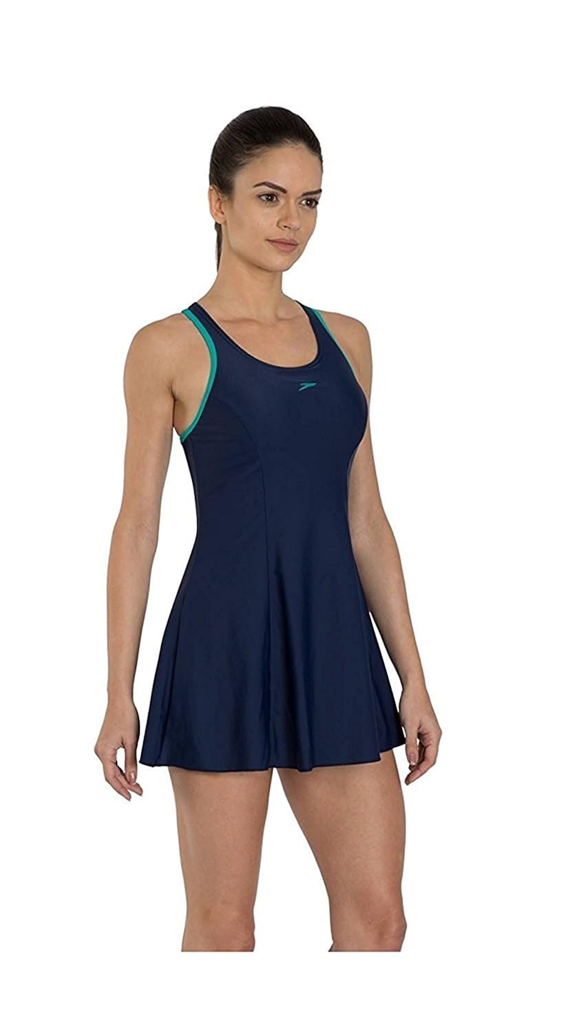 speedo female swimwear racerback swimdress with boyleg