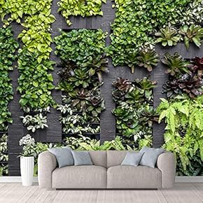 Wall Mural Garden Lawn Green Grass Natural Scenery Removable Self-Adhesive Large Wallpaper - 66x96 inches