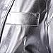 TUNEVUSE Mens Slim Fit Metallic Color Performance Suit Jackets/Night Club Blazers/Suit Vests Silver Asian XX-Large/US 40
