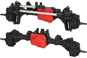 RC Axles Complete Set for TRX4 1/10 RC Crawler Car Front Rear Straight Portal Axlear rc Axle Set Upgrade Parts(1Set)