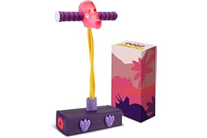 Playbees Triceratops Foam Pogo Stick Coolest Toy Jumper for Kids 3, 4, 5, 6, 7 Years Old - Inside & Outside Fun - Dinosaur Themed Bungee Ideal Kids Fun, Gifts, Christmas, Birthday for Boys & Girls