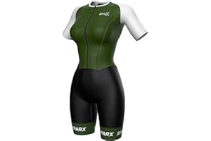 SPARX SPORTS Sparx Aero Triathlon Suit Women Short Sleeve Tri Suit Women Running Swimming Cycling Skinsuit