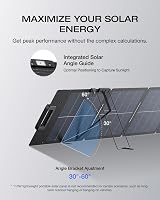 EF ECOFLOW 110W Portable Solar Panel Foldable Waterproof IP68 Chainable Power view 4
