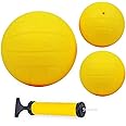 Viminston Sports Game Balls Replacement Including 6" Training Ball and 3.6" Competition Balls with Pump