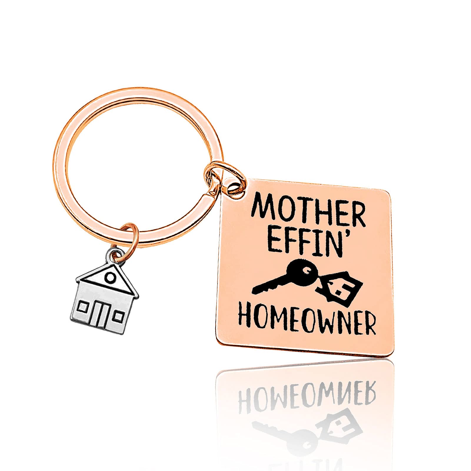 Vadaka Funny Housewarming Gifts For Newhome Owner New Home Keyring Keychain First Home Keychain House Present Keyring Realtor Closing Gifts Moving in Present for Homeowner