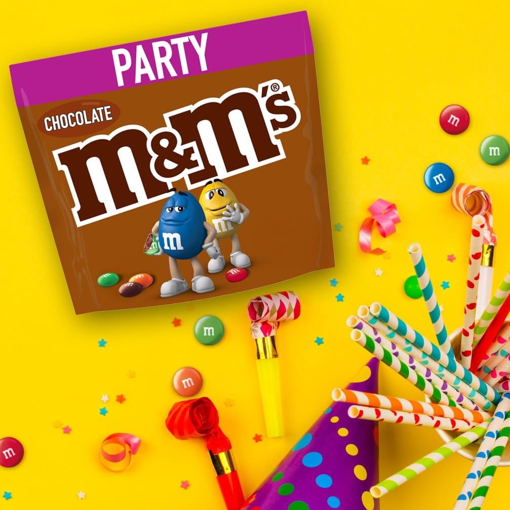 M&M’s Chocolate Großpackung Schokolade, Knackige Schokolinsen mit bunter Zuckerhülle als Süßigkeiten, Party-Mix, 1 x 800 g 6