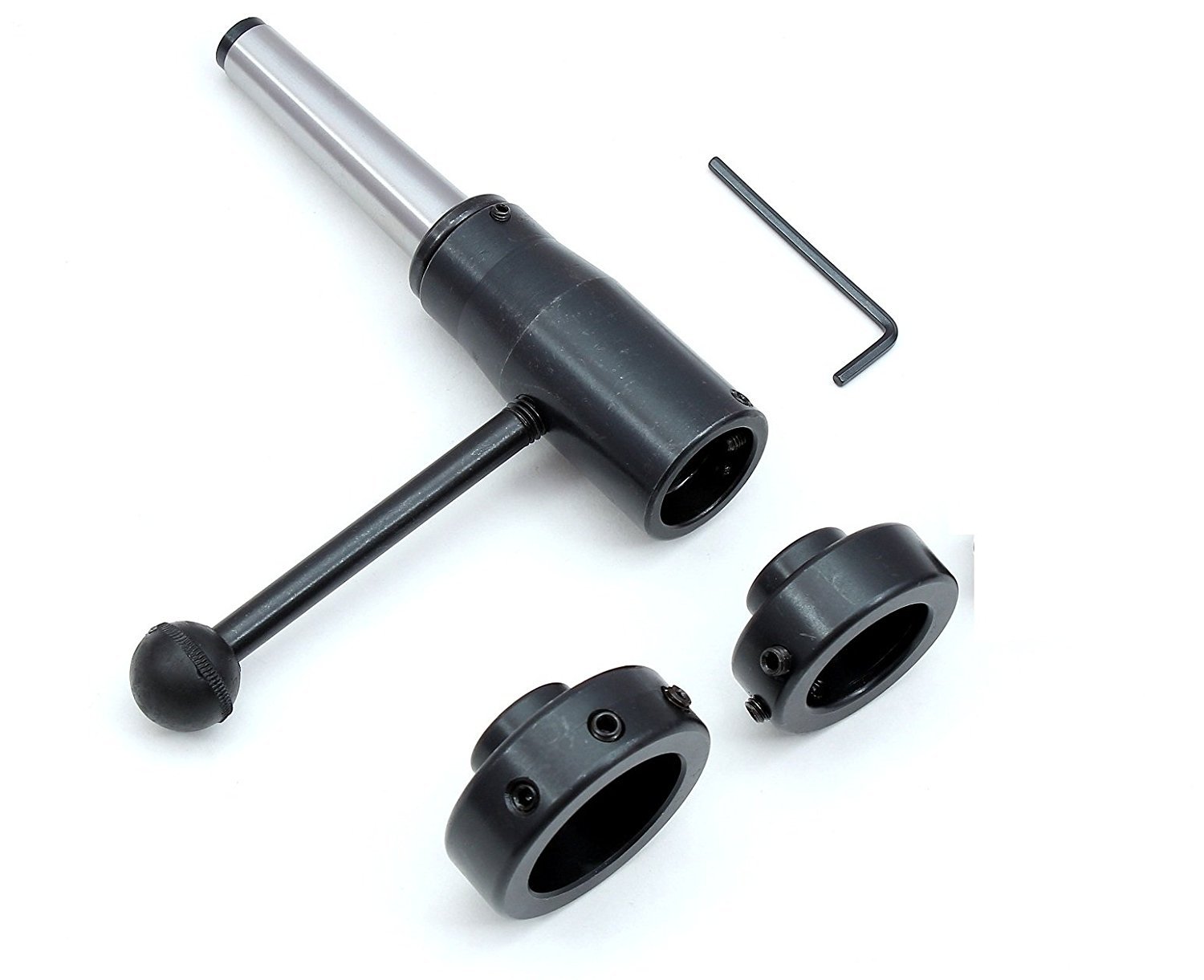 Lathe Tailstock Die Holder Attachment in 3MT Shank - Multiple Die Sizes 13/16", 1", 1-5/16", 1-1/2"