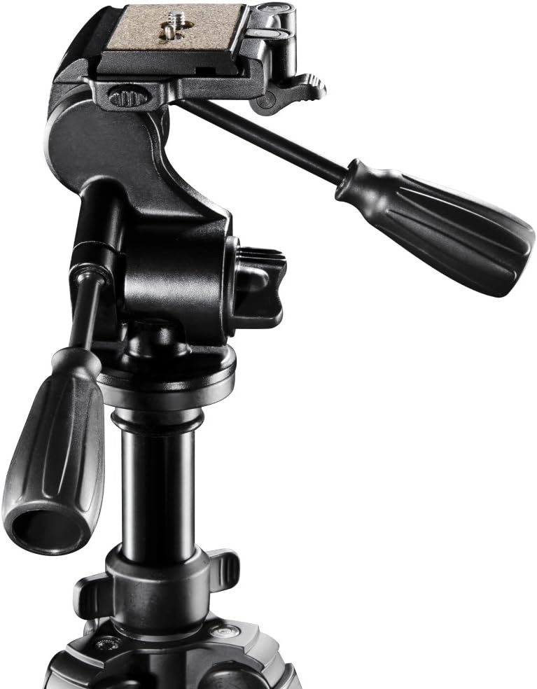 Walimex Pro FT-665T 3D panhead tripod for cameras (max. height 185 cm, rotatable centre column, bubble level, carry bag) - Image 4