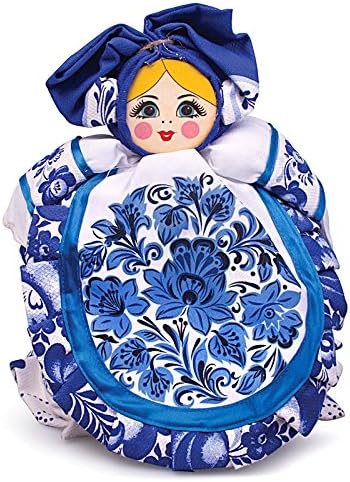 Gzhel Barynya Russian Style Tea Cozy (Teapot Doll)