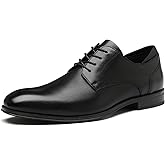 DECARSDZ Mens Classic Formal Oxford Lace Up Wedding Pointed Toe Dress Shoes Black