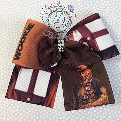 Starters inspired chewbecca wookie Hair bow, Handmade for toddlers, girls, tween, teens, and women