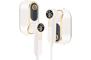 ZJZ Travel Steamer for Clothes, Steamer for Clothes Portable Handheld Garment Steamer, 1200W 4 Modes with LCD Display, Powerf