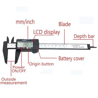 Vernier Gauge LCD 150mm or 100mm x 0.01mm