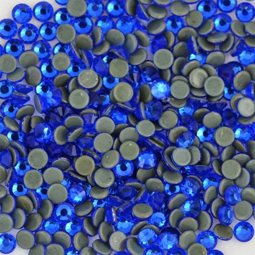 Premium PELLOSA Machine Cut Rhinestone Hot Fix SS-16(3.8mm-4.0mm) Sapphire 10 Gross