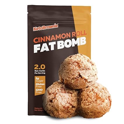 Amazon Com Keto Fat Bombs Cinnamon Roll Baking Mix L Instant Delicious Low Carb Snacks L Just Add Butter L Low Sugar L Gluten Free L Ketogenic Baking L Low Carb