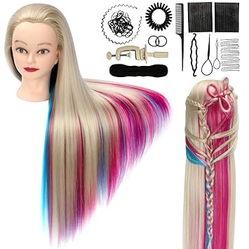 rainbow hair mannequin