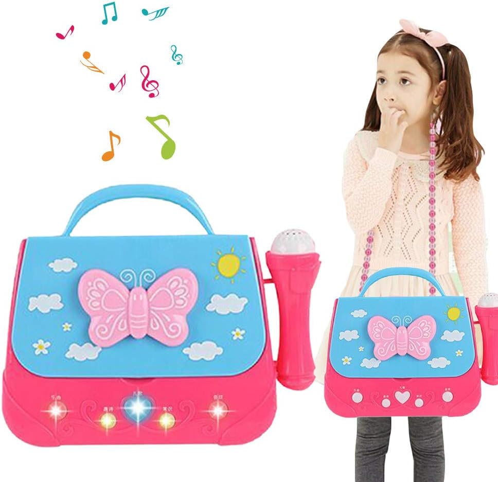 Volity Battery Operated Karaoke Microphone for Kids, Best Birthday Gifts for Girls and Boys, Portable Karaoke Machine with Adorable Sing-Along Boom Box, Top Present Toys for Kids 3-9 Years Old