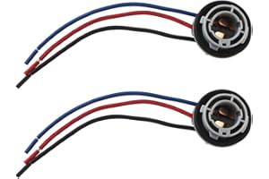 GLL Stradard 1157 LED Bulbs Socket Holder Auto Car Plastic Waterproof Turn Signal Tail Stop Rear Brake Light Base Harness Plugs Connectors Pre-wired Wiring Sockets