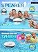 Portable Swimming Pool Float Bluetooth Speaker Wireless Waterproof Stereo Splashproof Shockproof Dustproof for Outdoor, Bathroom,Boat, Car, Beach,Home,Shower-IPX7 Dual 5W Audio Drives Superior Sound