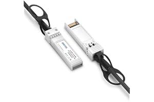 QINIYEK 10G SFP+ DAC Twinax Cable 0.5M (1.6ft), Direct Attach Copper(DAC) Passive Cable, Compatible with Cisco SFP-H10GB-CU0.