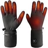 Heated Glove Liners for Men and Women, Rechargeable Lithium Battery Electric Heated Gloves, Winter Warmth Glove, Thin Hand Warmers for Skiing, Hiking, Cycling