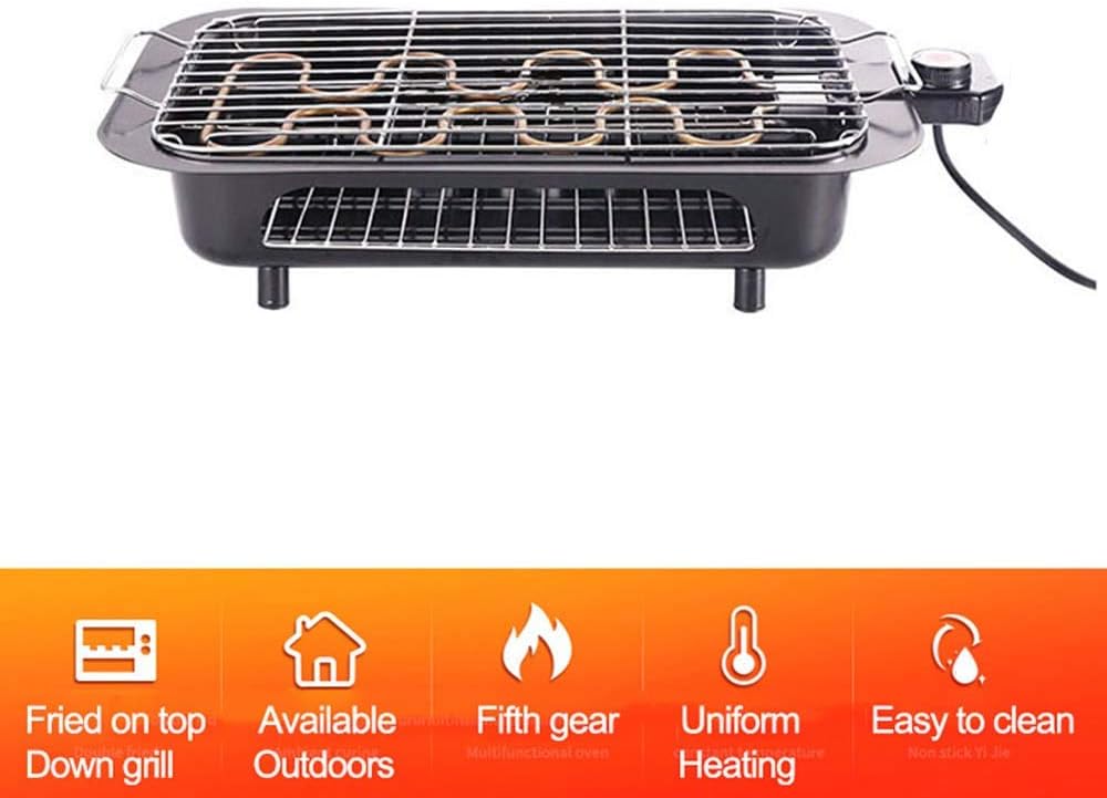 Review Smoke Free Electric Grill Indoor Teppanyaki Grill with