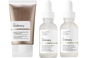 The Ordinary Facial Treatment Set! Includes Vitamin C Cream, Hyaluronic Acid Serum and Niacinamide Serum! Brightens, Hydrates And Reduces Skin Blemishes! Vegan, Paraben Free & Cruelty Free!