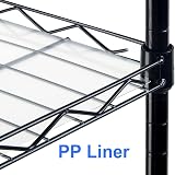 FTEYUET 6-Tier Metal Shelving Unit Black Heavy Duty Wire Storage Shelf view 5