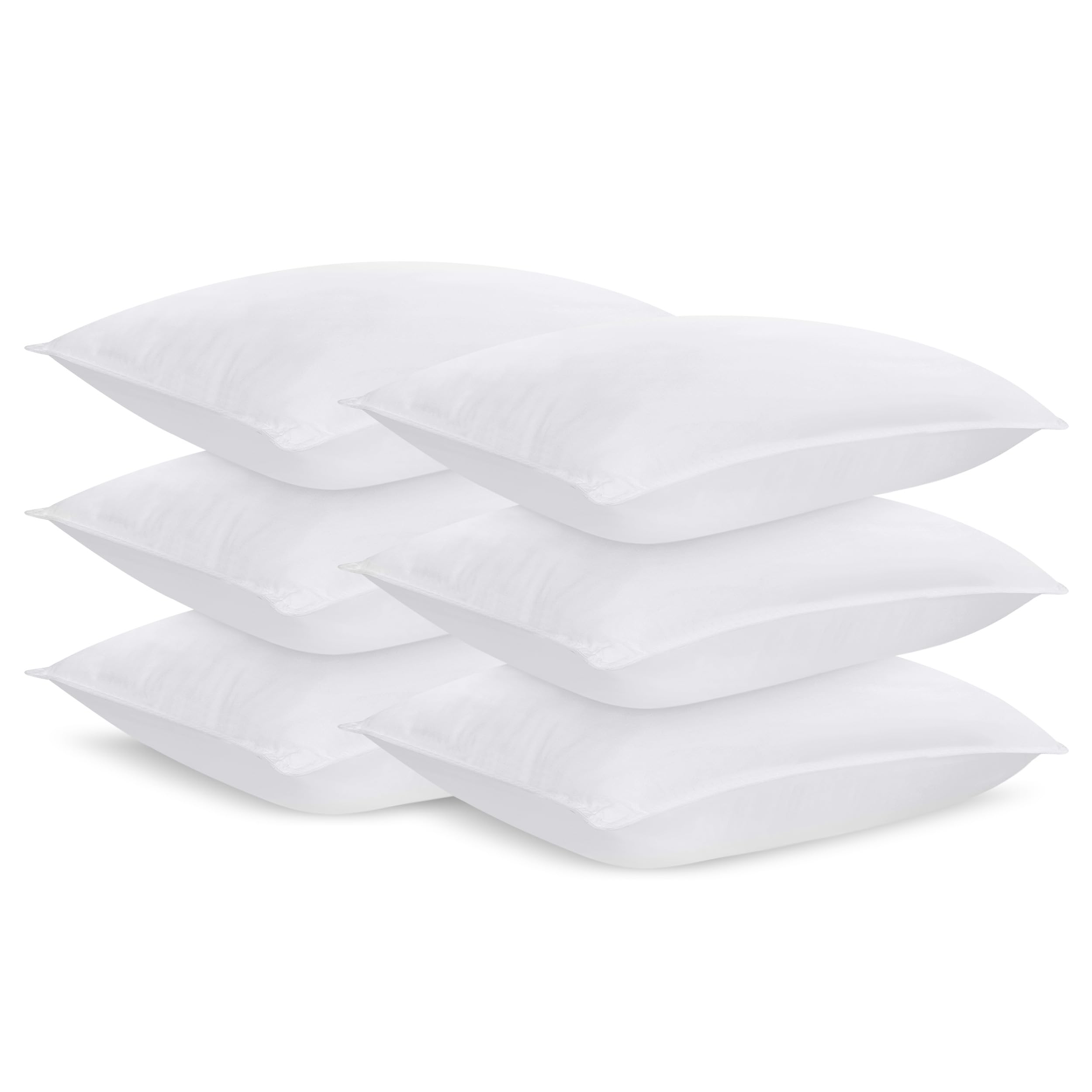 Utopia Bedding Bed Pillows for Hotel Quality Sleeping Pillows, Cooling and Supportive Pillows for Side, Back and Stomach Sleepers (White, King (Pack of 6))