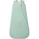 1.0 Tog Baby Sleep Sack, Wearable Blanket for Infants & Toddlers, Bamboo Rayon, 2-Way Zipper, Sleeping Bag for Newborn Babies, Lightweight for Spring & Autumn,Sage,L