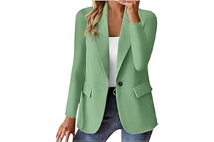 CARYDETY Womens Blazer Business Casual Open Front Long Sleeve Blazer Fully Lined Suit Jacket Work Office Professional Clothes