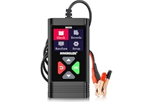 KINGBOLEN Car Battery Tester 6V 12V Load Tester, BM560 100-2000 CCA Auto Battery Tester Multimeter Alternator Digital Battery Analyzer Charging Cranking System Battery Tester for Car Motorcycle ATV SUV Boat