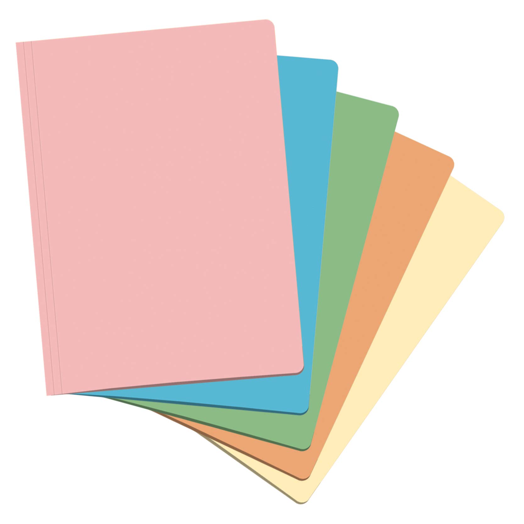 Dohe – Pack of Subfolders – A4 – Assorted Colours (Soft) – 50 Units