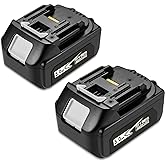 2Packs Upgraded 5.0Ah 18V BL1850B with LED Replacement Lithium-ion Battery Compatible with Original 18 Volt Battery for Compa