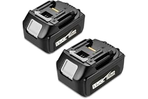 BDREER 2Packs Upgraded 5.0Ah 18V BL1850B with LED Replacement Lithium-ion Battery compatible with Makita 18 Volt Battery for compatible Makita 18V Lithium-Ion Cordless Power Tools
