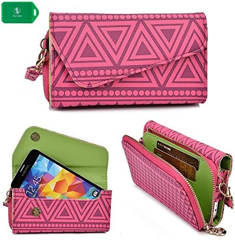 LG G2 Mini Pink Wristlet phone case Ideal to protect and organize your Cash/Cards/Phone in one
