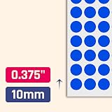 TownStix 3000 Pack 10mm Coloured Dot Stickers 10 Colours 150 per Sheet view 3