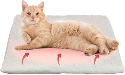 GingerUPer Self-Heating Pet Pad 60x45 cm Cat Dog Blanket With Washable Cover