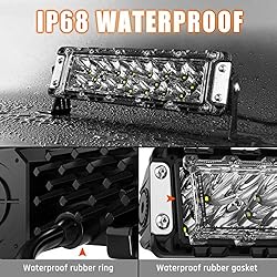 AutoFeel 10 Inch LED Light Bar Triple Rows Spot
