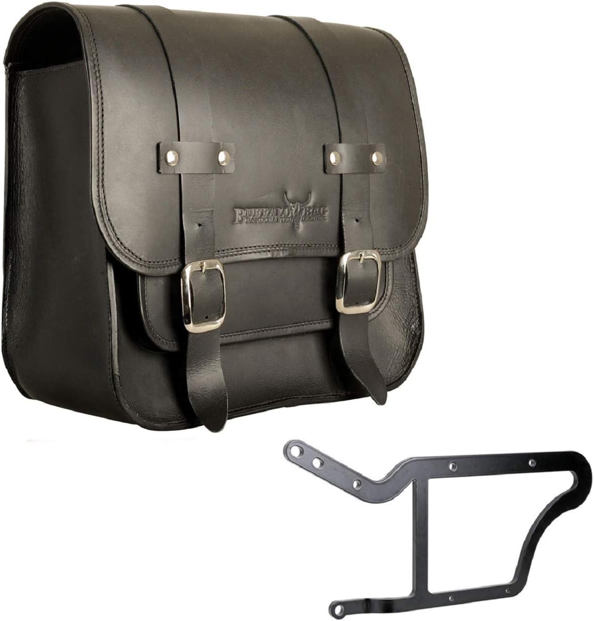 '"Vegas Saddle Bag 17 Litres + Mount Compatible with HD Softail Models (1992) 1/Fatboy Slim, Cross Bones, Break Out etc.