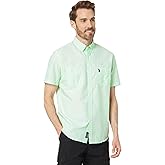 SHORT SLEEVE SLUB WOVEN SHIRT