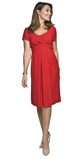 2in1 Elegantes und bequemes Umstandskleid mit Stillfunktion, Modell: ZURINA