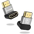 VCELINK 8K HDMI Male to Female Adapter, HDMI Right Angle Connector, HDMI 90 and 270 Degree Adapters, HDMI 2.1 Support 8K@60Hz